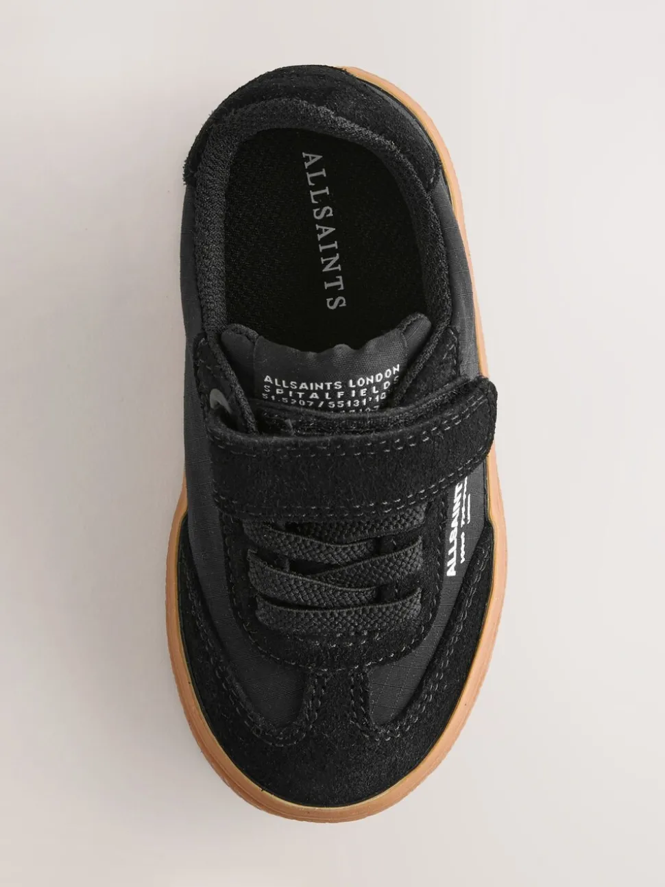 smALLSAINTS Black Ripstop Gum Sole Trainers