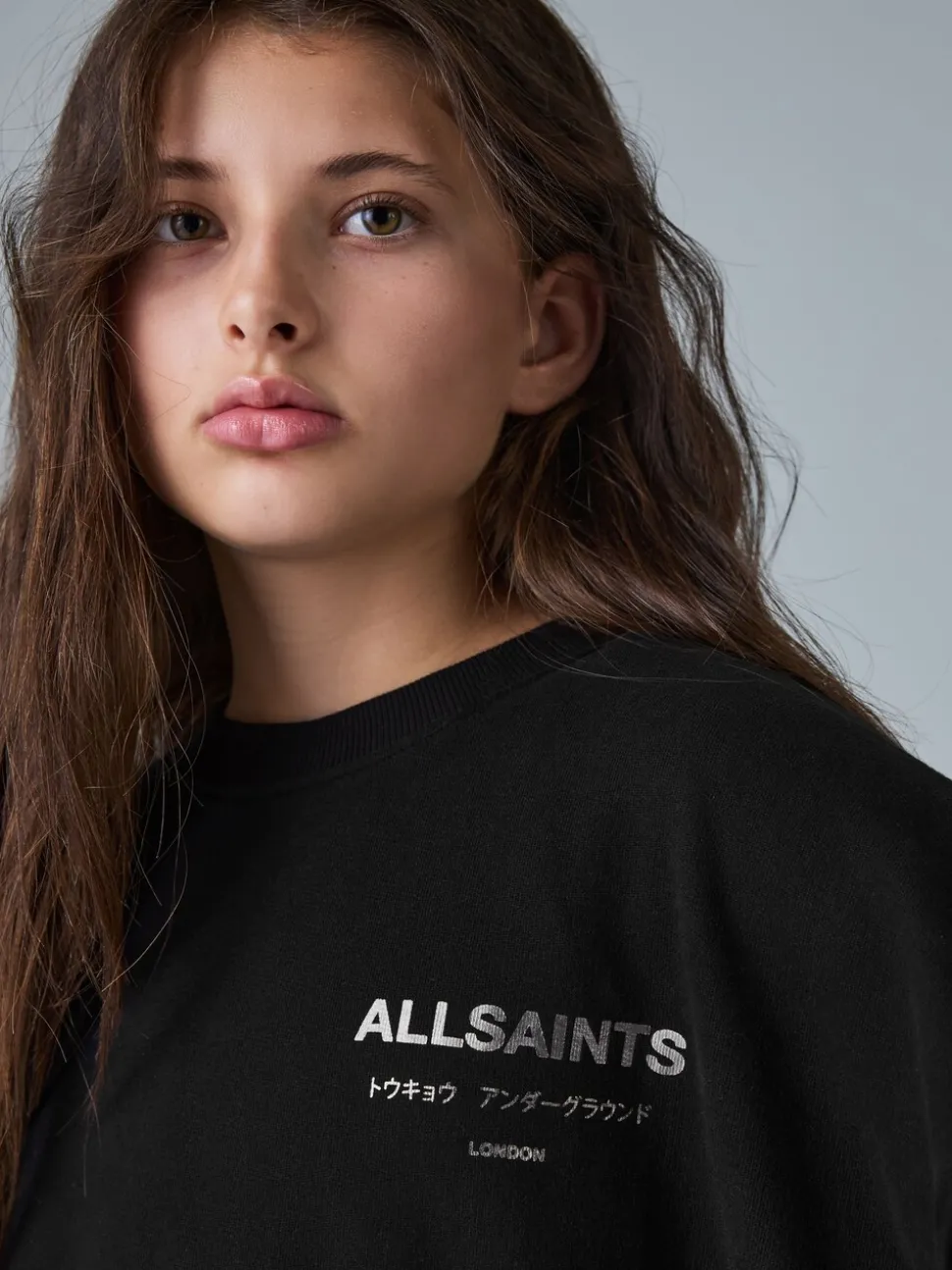 smALLSAINTS Black Underground Pleated Back Oversized Sweat Dress