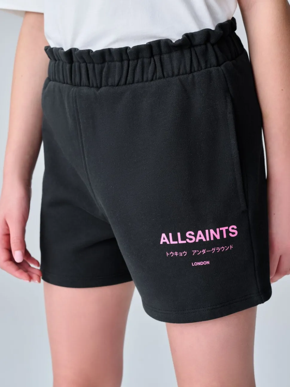 smALLSAINTS Black Underground Sweat Shorts