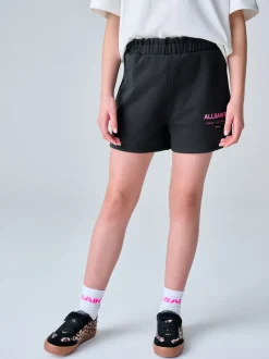 smALLSAINTS Black Underground Sweat Shorts