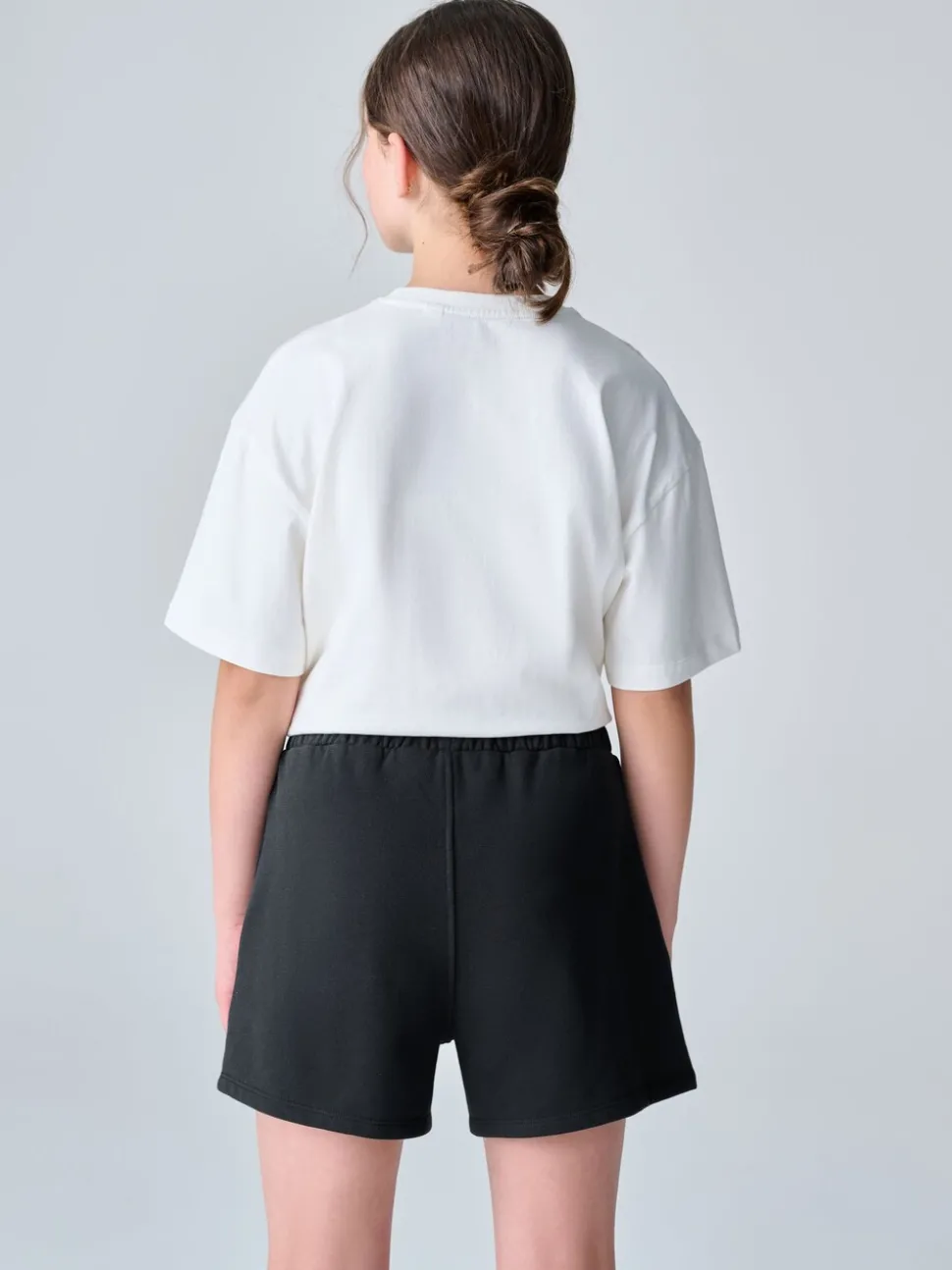 smALLSAINTS Black Underground Sweat Shorts