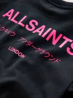 smALLSAINTS Black Underground Sweatshirt and Wide Leg Joggers Set