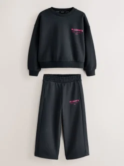 smALLSAINTS Black Underground Sweatshirt and Wide Leg Joggers Set