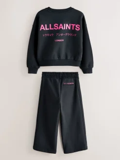 smALLSAINTS Black Underground Sweatshirt and Wide Leg Joggers Set
