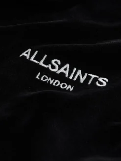 smALLSAINTS Black Velour Hoodie and Wide Leg Jogger Set