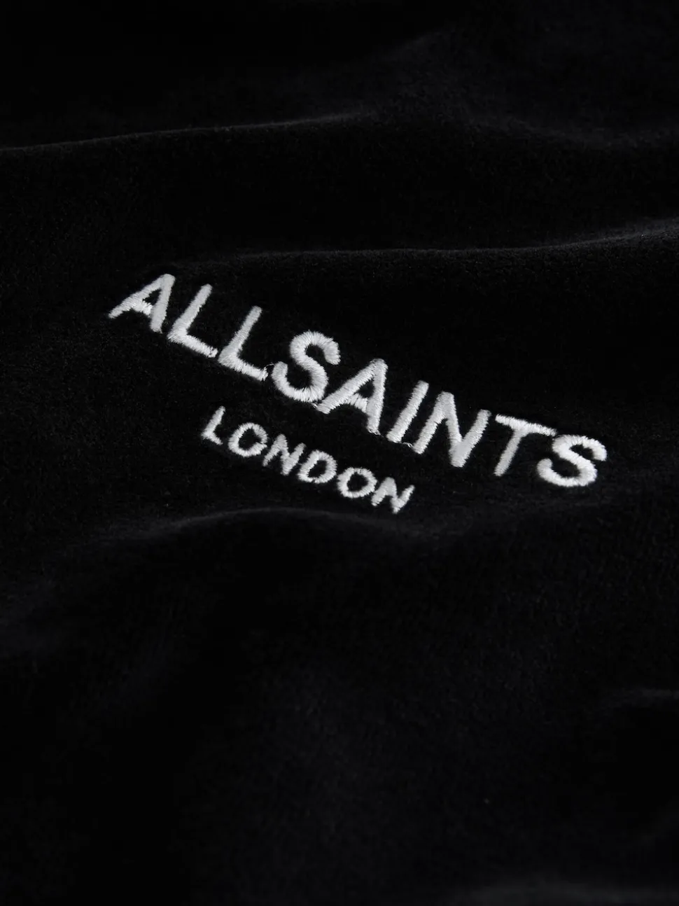 smALLSAINTS Black Velour Hoodie and Wide Leg Jogger Set