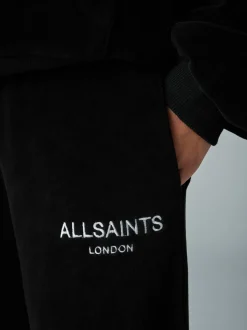 smALLSAINTS Black Velour Hoodie and Wide Leg Jogger Set