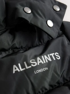 smALLSAINTS Black Waisted Longline Padded Coat