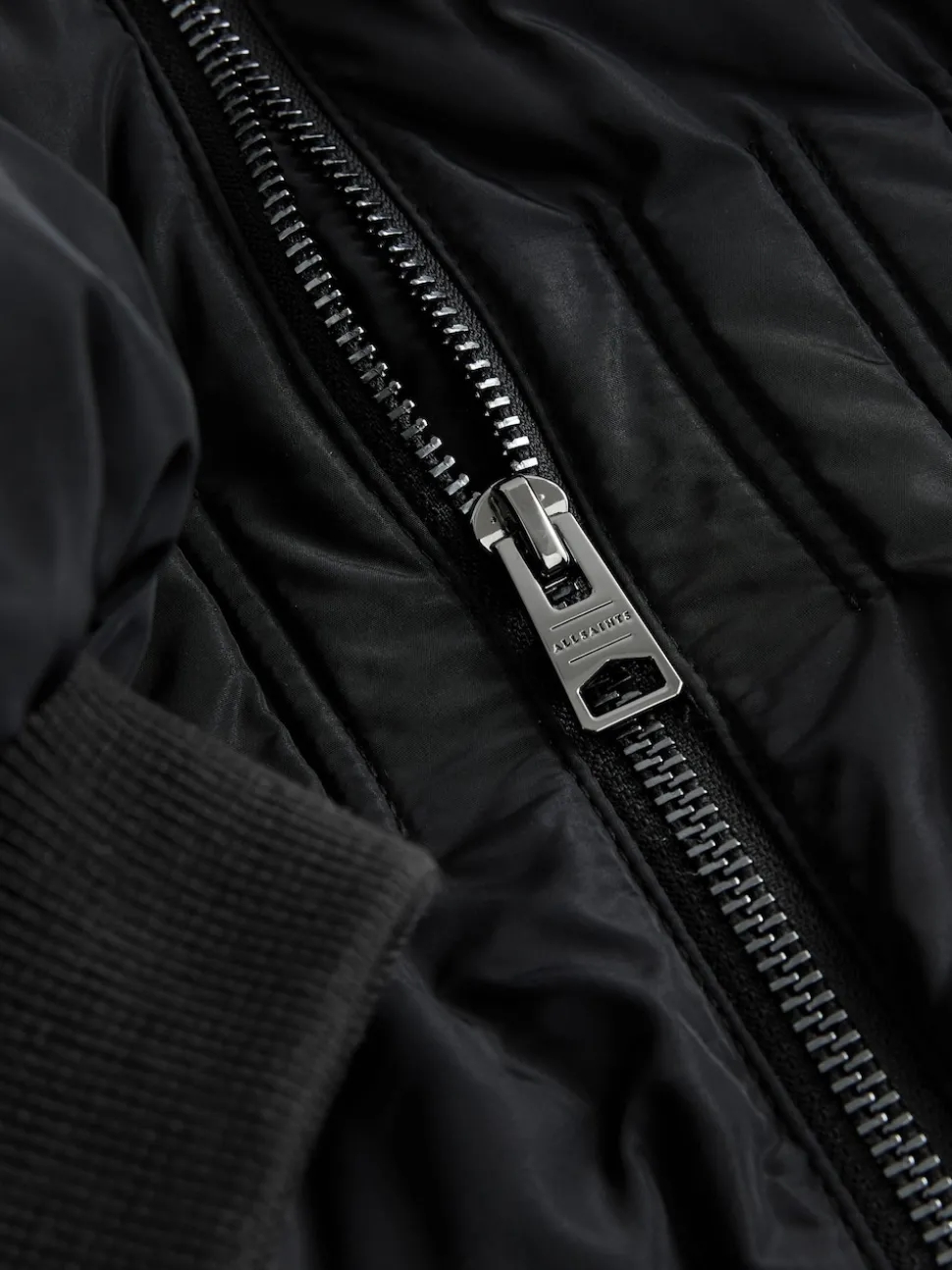 smALLSAINTS Black Waisted Longline Padded Coat