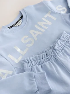 smALLSAINTS Blue Biggy Sweatshirt and Sweat Shorts Set