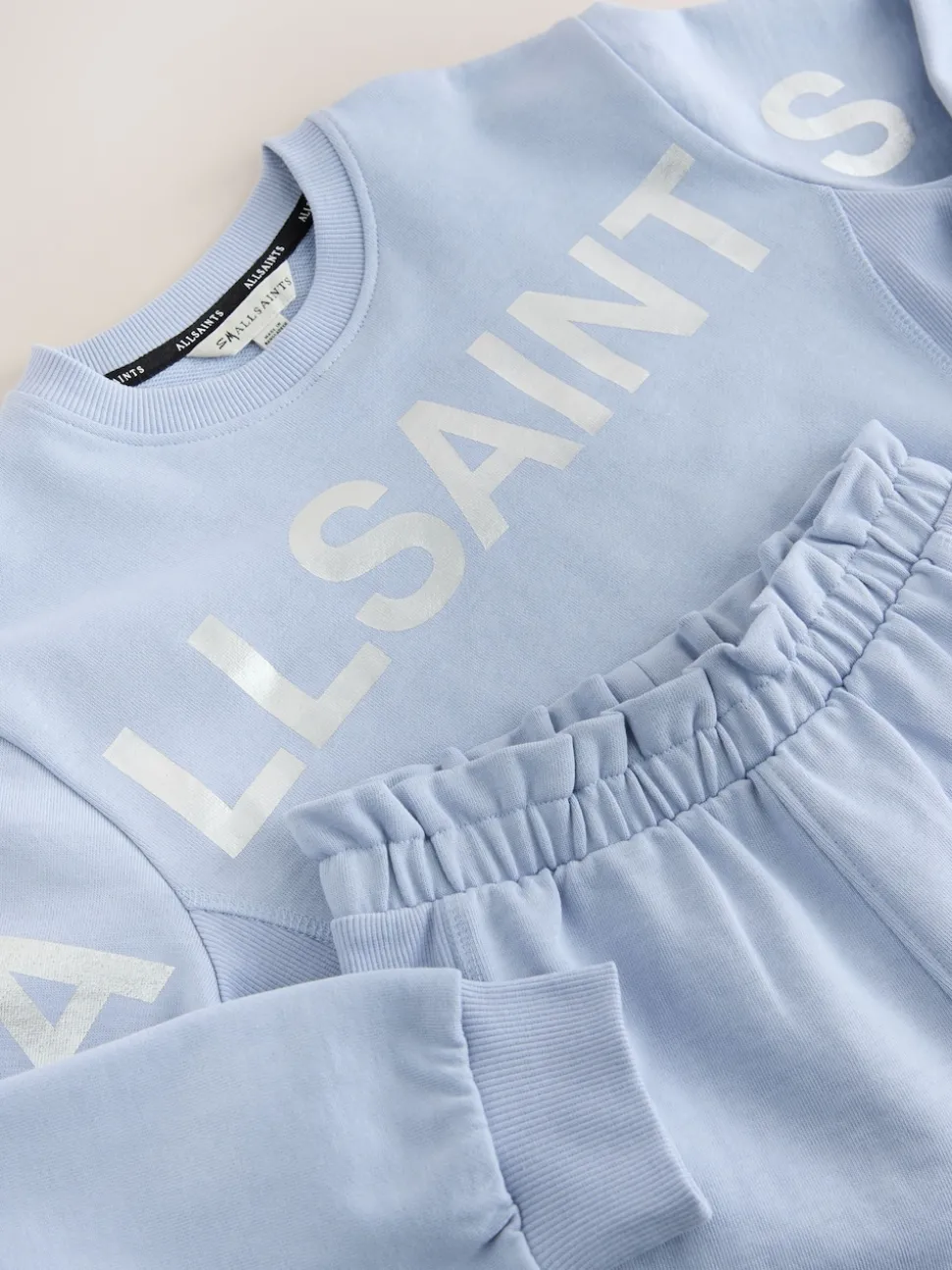 smALLSAINTS Blue Biggy Sweatshirt and Sweat Shorts Set