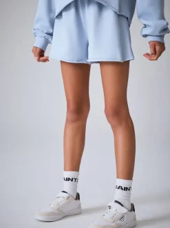 smALLSAINTS Blue Biggy Sweatshirt and Sweat Shorts Set