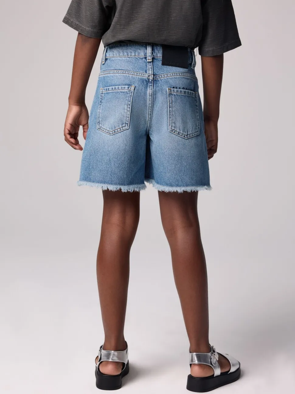 smALLSAINTS Blue Denim Girls High Waisted Emmy Denim Shorts