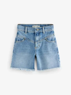 smALLSAINTS Blue Denim Girls High Waisted Emmy Denim Shorts