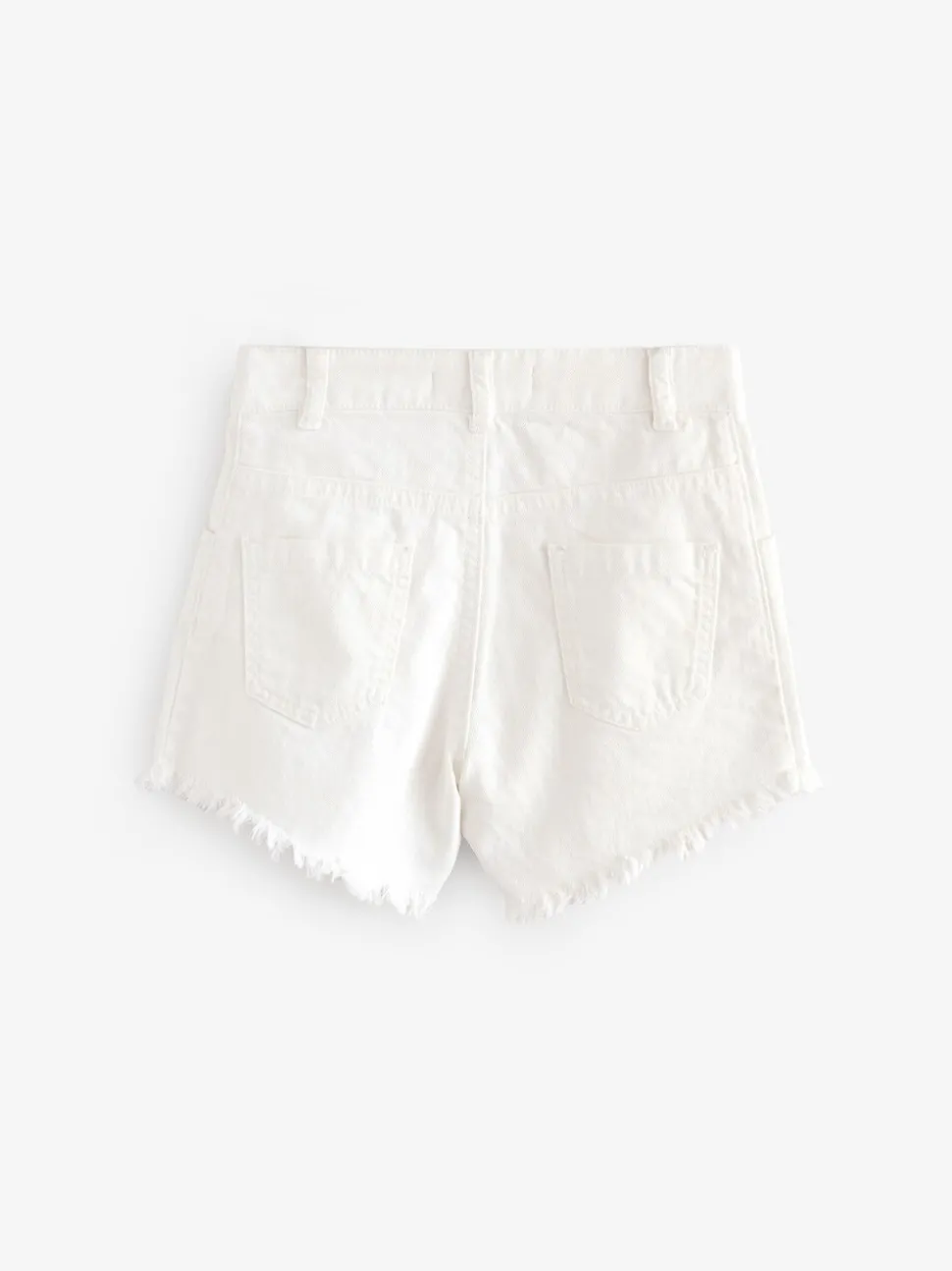 smALLSAINTS Chalk White Astrid High Waisted Denim Shorts