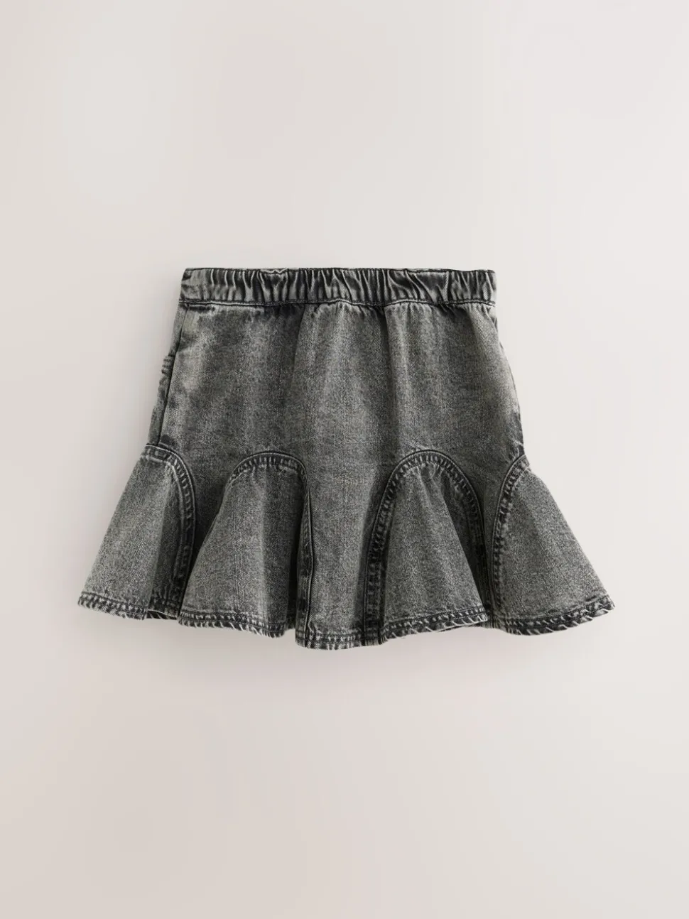 smALLSAINTS Charcoal Grey Godet Denim Skirt