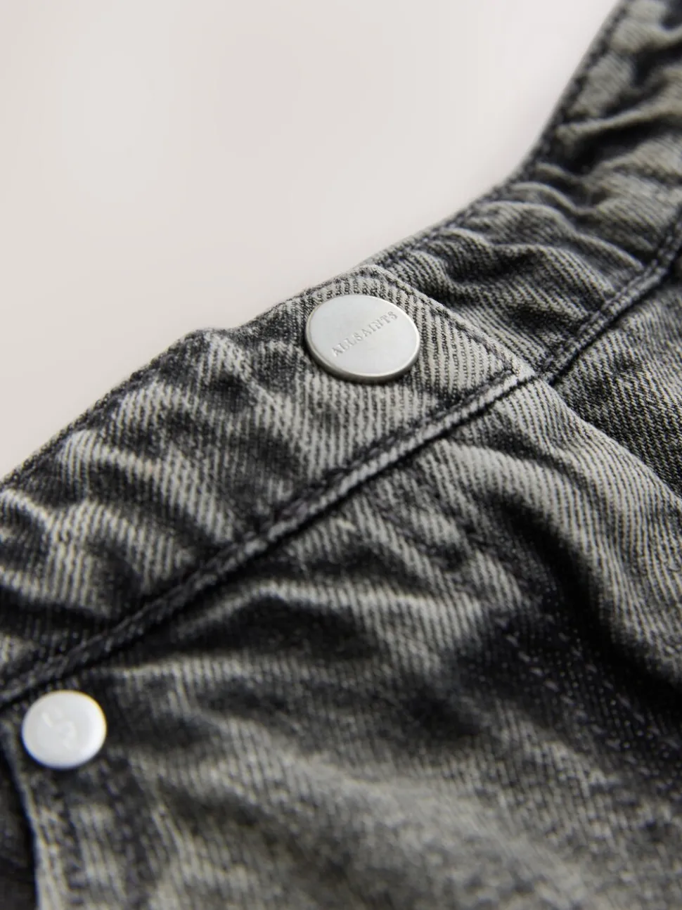 smALLSAINTS Charcoal Grey Godet Denim Skirt