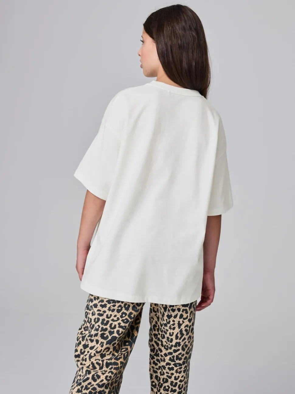 smALLSAINTS Cream Inksaints Oversized Crew T-Shirt