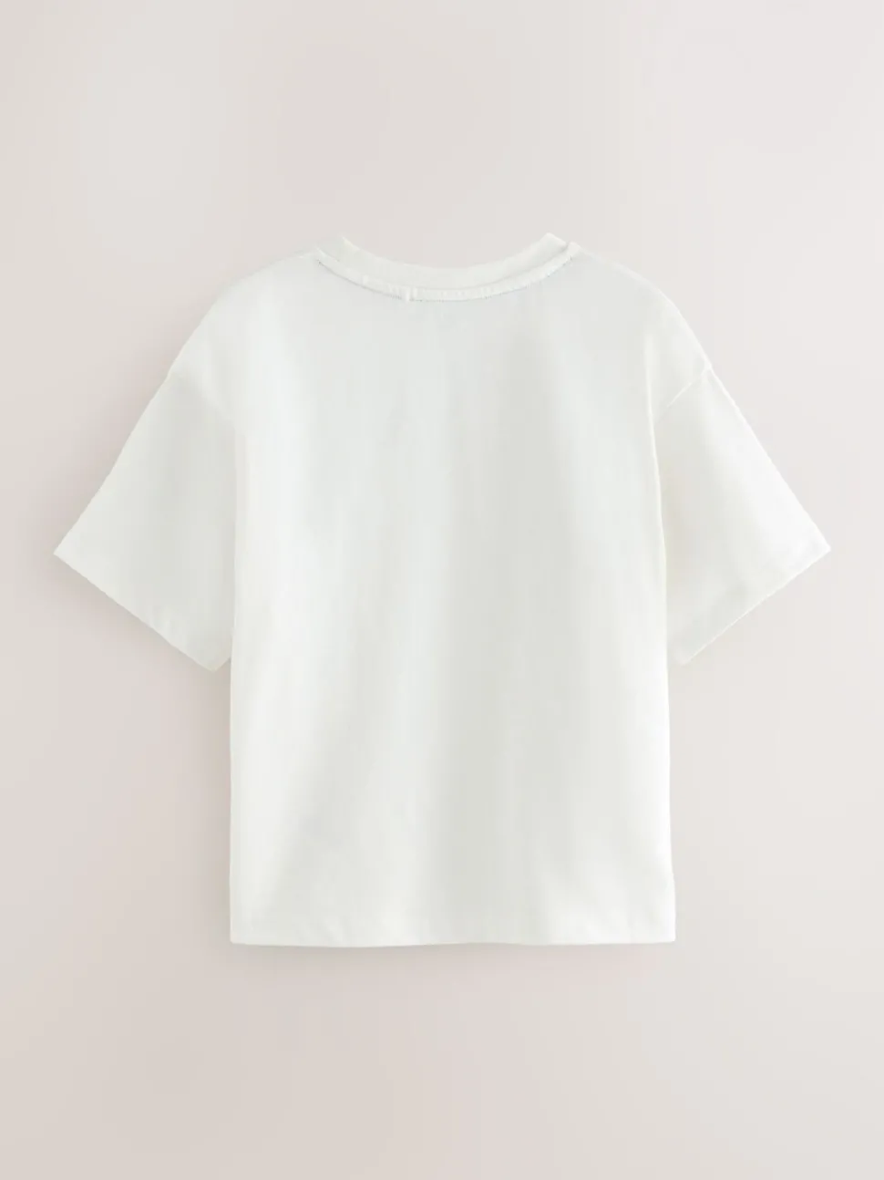 smALLSAINTS Cream Inksaints Oversized Crew T-Shirt