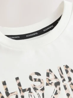 smALLSAINTS Cream Inksaints Oversized Crew T-Shirt