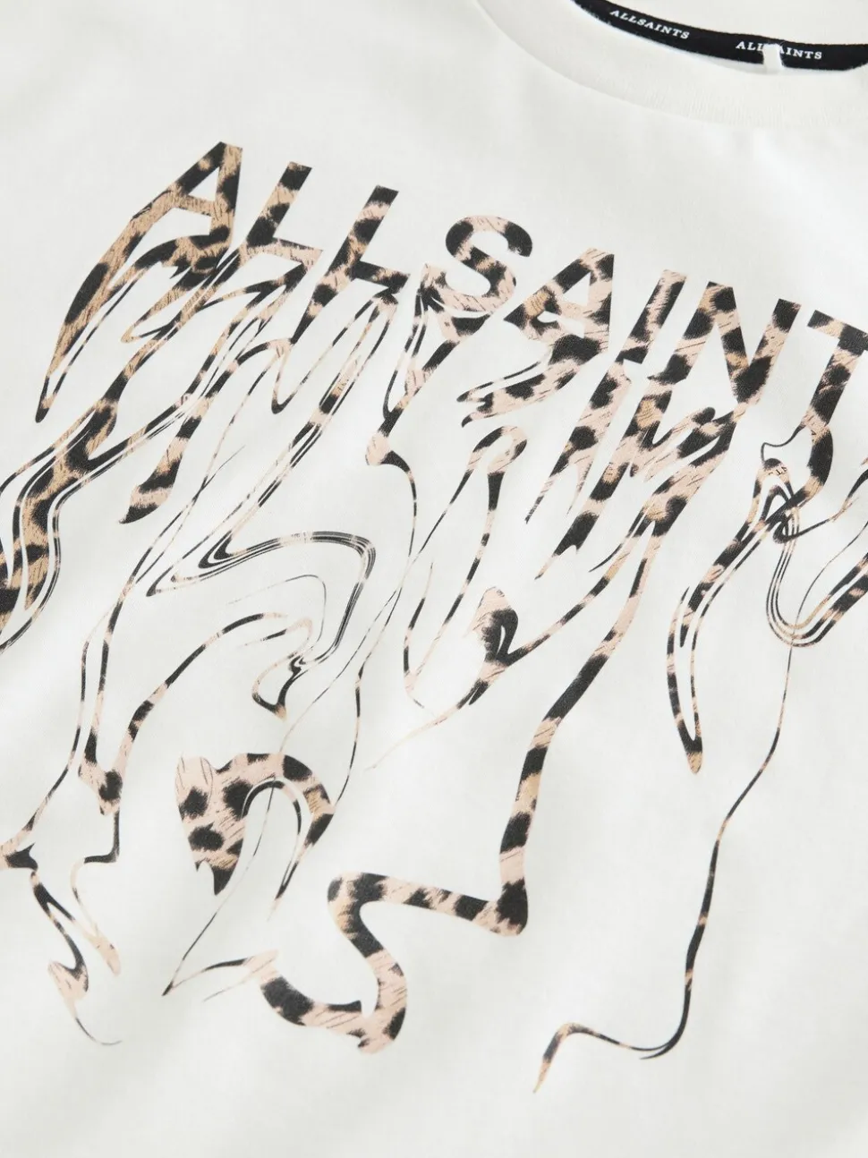 smALLSAINTS Cream Inksaints Oversized Crew T-Shirt