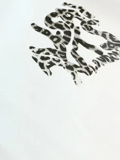 smALLSAINTS Grey Leopard Orlando Long Sleeve T-Shirt and Leggings Younger Girls Set