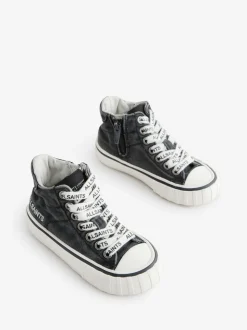 smALLSAINTS Grey Print High Top Trainers