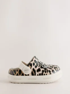 smALLSAINTS Leopard Clog Sandals