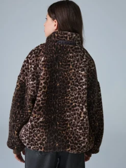 smALLSAINTS Leopard Fleece Jacket