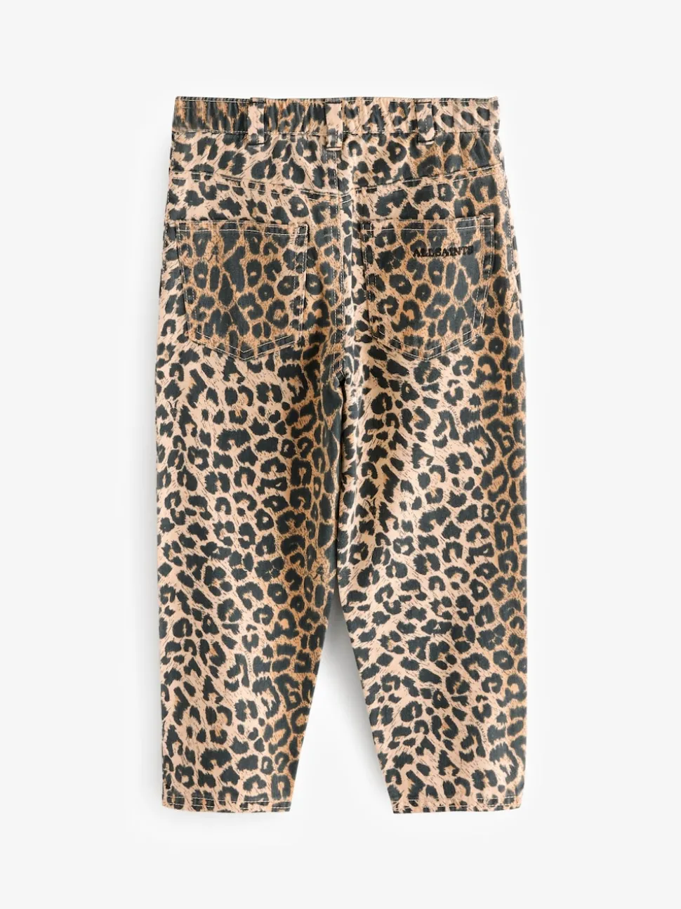 smALLSAINTS Leopard Girls Barrel Leg 100% Cotton Denim Jeans