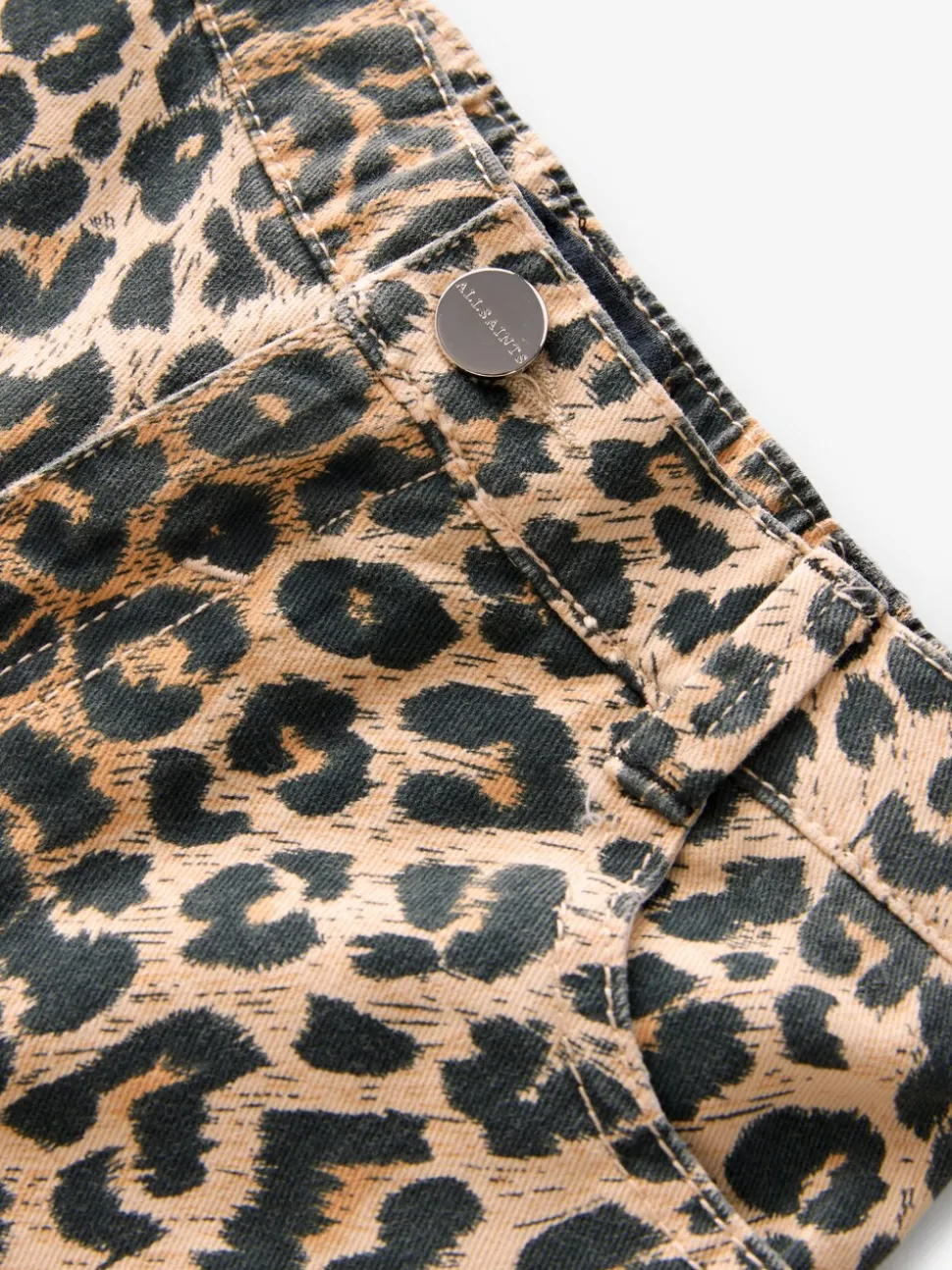 smALLSAINTS Leopard Girls Barrel Leg 100% Cotton Denim Jeans
