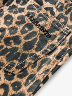 smALLSAINTS Leopard Girls Barrel Leg 100% Cotton Denim Jeans