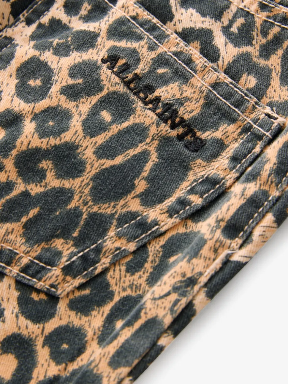 smALLSAINTS Leopard Girls Barrel Leg 100% Cotton Denim Jeans