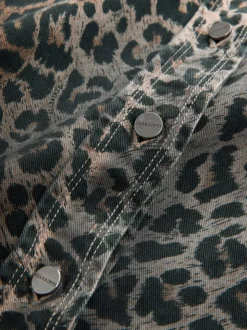 smALLSAINTS Leopard Lily Oversized Shacket