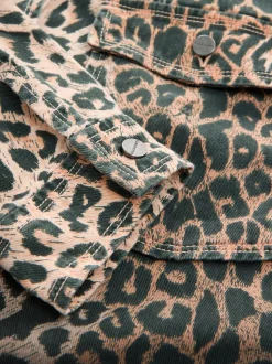 smALLSAINTS Leopard Lily Oversized Shacket