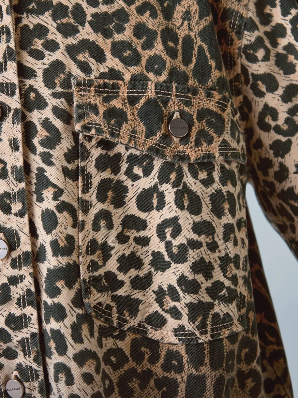 smALLSAINTS Leopard Lily Oversized Shacket