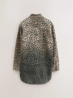 smALLSAINTS Leopard Lily Oversized Shacket