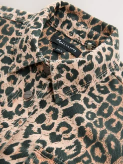 smALLSAINTS Leopard Lily Oversized Shacket