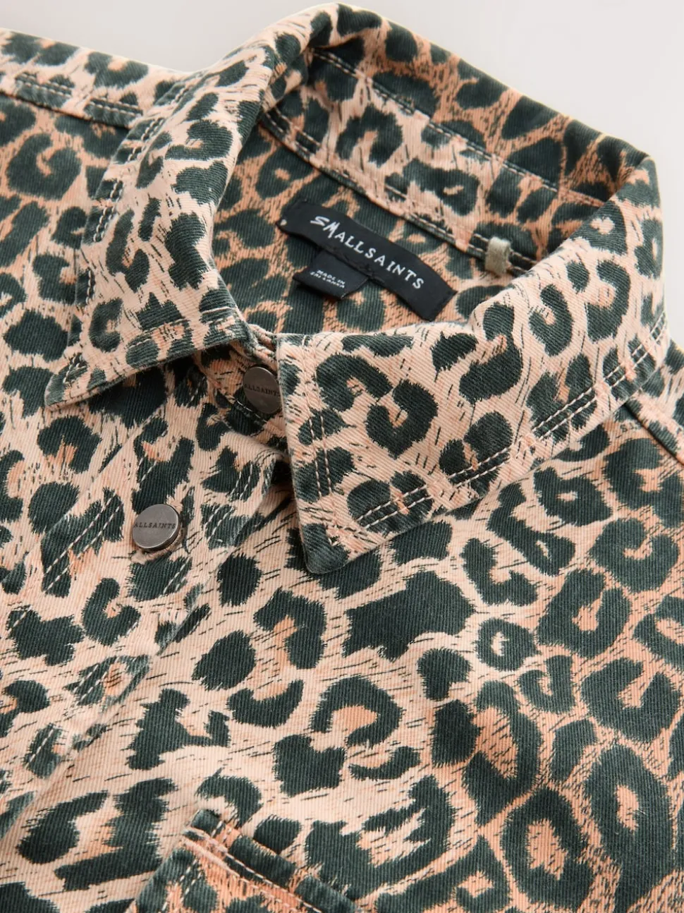 smALLSAINTS Leopard Lily Oversized Shacket
