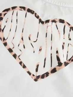 smALLSAINTS Leopard Lover T-Shirt and Wide Leg Leggings Set