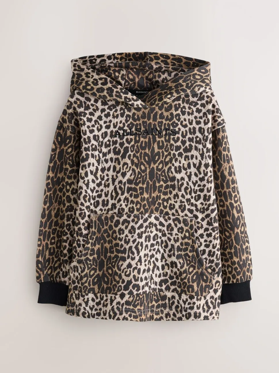 smALLSAINTS Leopard Oversized Pullover Hoodie