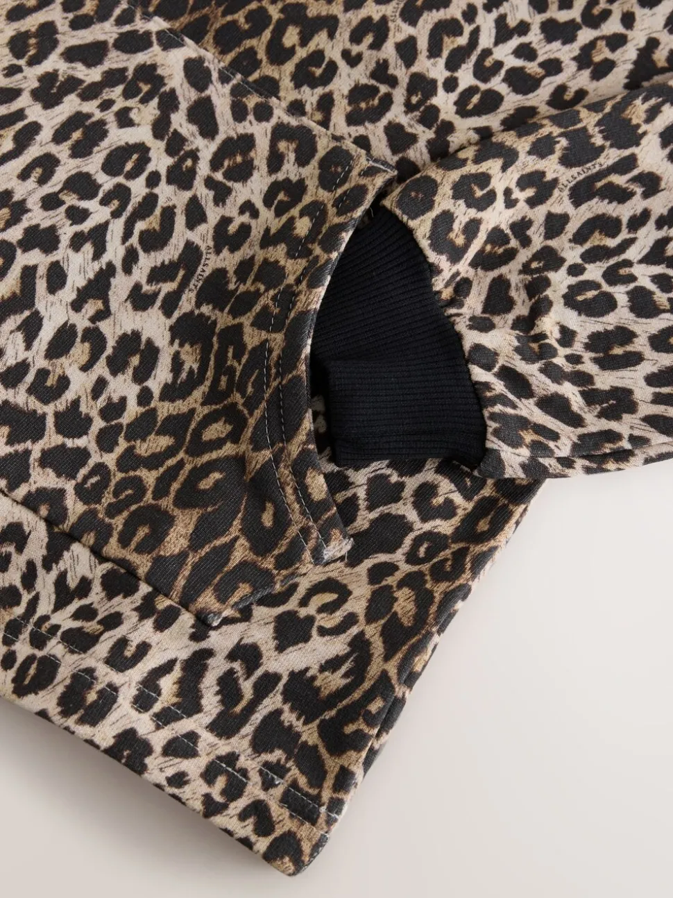 smALLSAINTS Leopard Oversized Pullover Hoodie