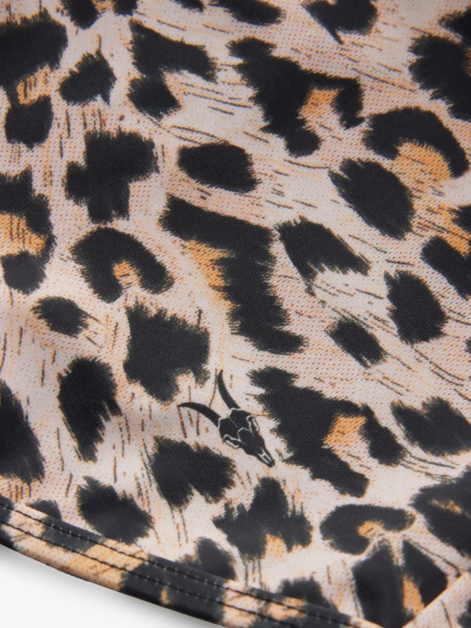 smALLSAINTS Leopard Print Logo Strappy Top Bikini Set