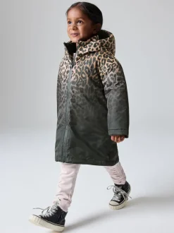 smALLSAINTS Leopard Print Younger Girls Coat
