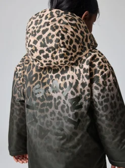 smALLSAINTS Leopard Print Younger Girls Coat