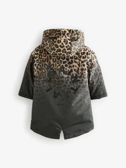 smALLSAINTS Leopard Print Younger Girls Coat