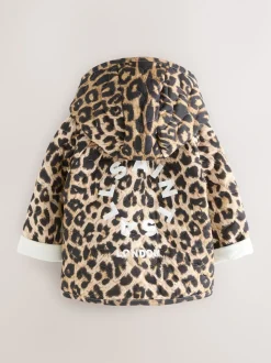 smALLSAINTS Leopard Quilted Baby Girls Jacket