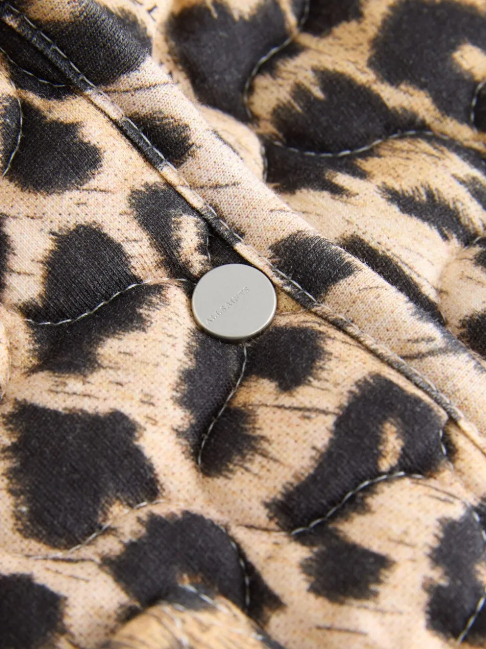 smALLSAINTS Leopard Quilted Baby Girls Jacket