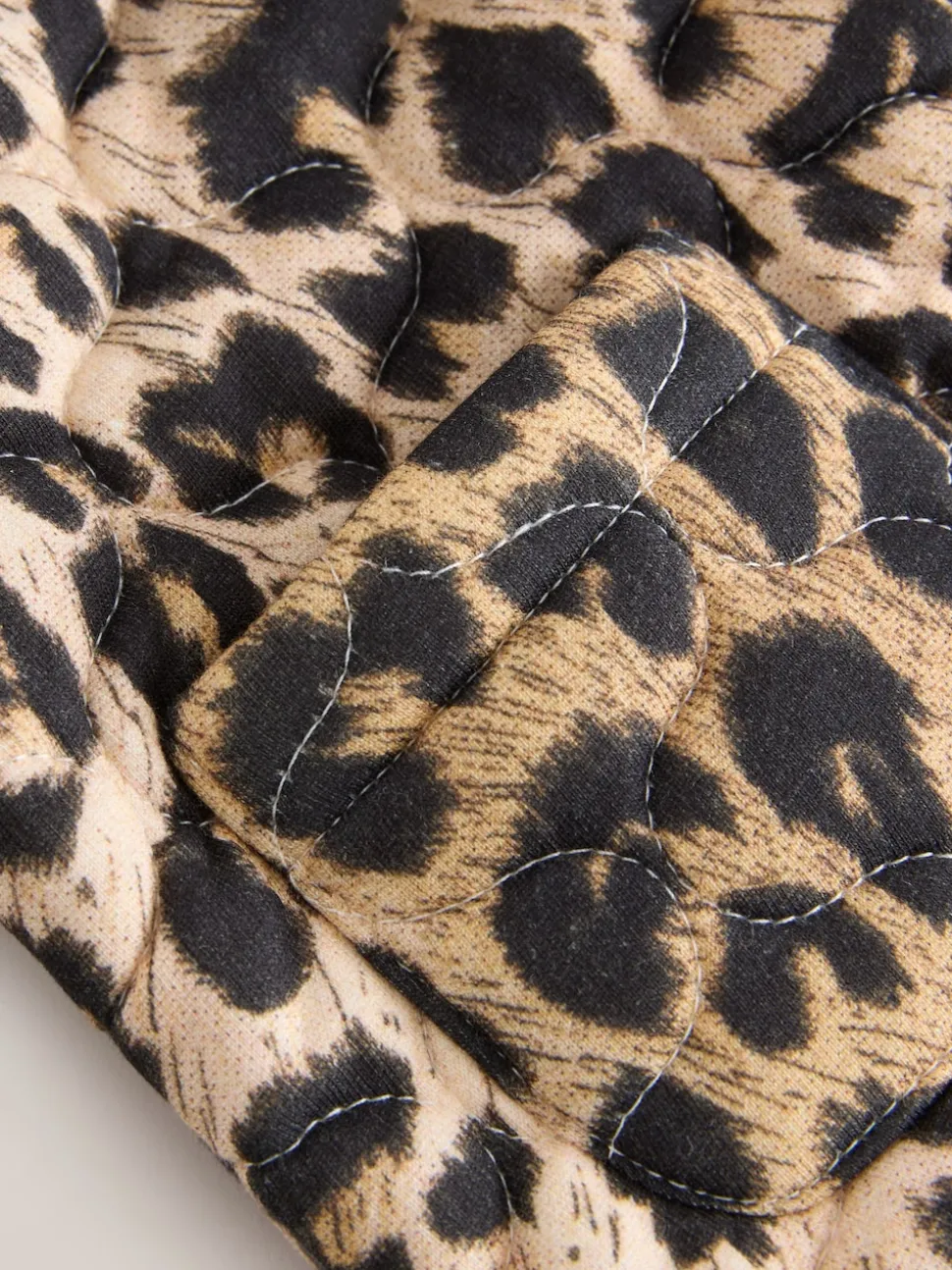 smALLSAINTS Leopard Quilted Baby Girls Jacket