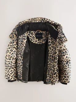 smALLSAINTS Leopard Underground Padded Coat